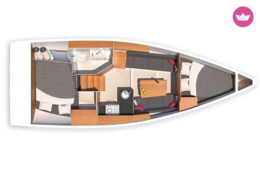 Sailboat Hanse 315 boat plan