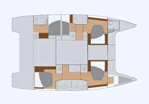 Catamaran Fontaine Pajot Saona 47 Boat design plan