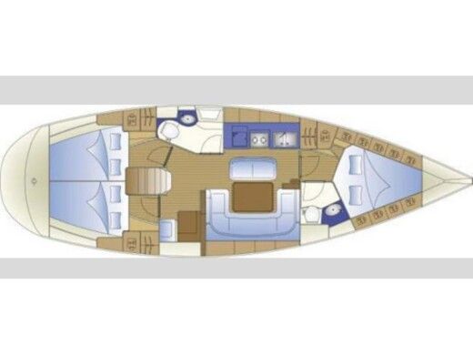 Sailboat Bavaria 40 Cruiser boat plan