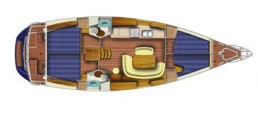 Sailboat Jeanneau Sun Odyssey 45 Boat layout