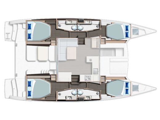 Catamaran  Sunsail 424/4/4 Boat design plan