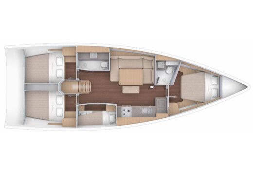 Sailboat Dufour Dufour 430 boat plan