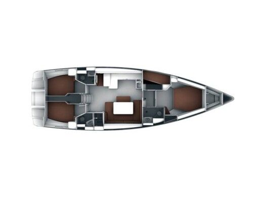 Sailboat  Bavaria Cruiser 51 Plano del barco