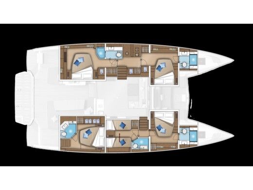 Catamaran  Lagoon 55 LUXURY version (2025) Boat design plan