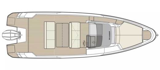 Motorboat Saxdor 270 GTO boat plan