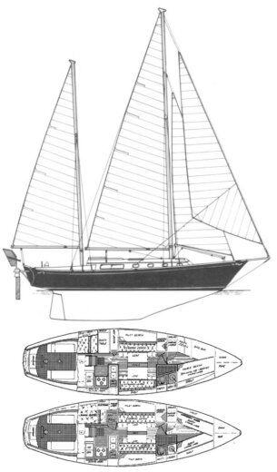 Sailboat Shannon 1978 Plano del barco