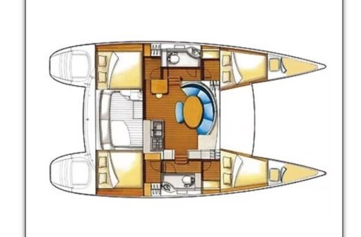 Sailboat Lagoon 380 S2 boat plan