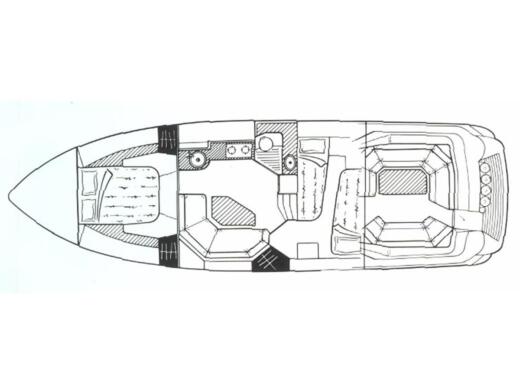 Motorboat Sunseeker 38 Martinique Plan du bateau