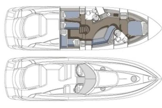Motorboat Sunseeker Portofino 53 Boat design plan