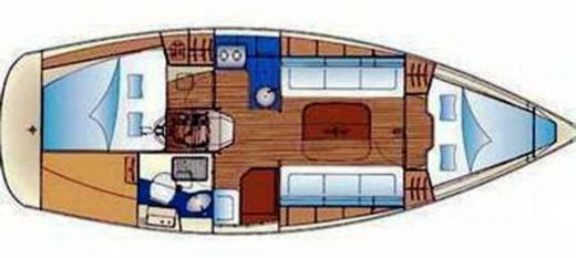 Sailboat Bavaria 31 Cruiser Boat design plan
