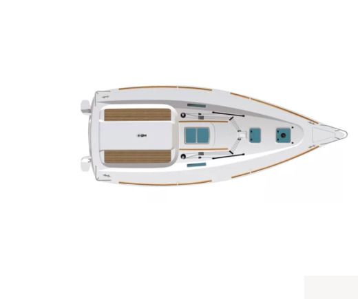 Sailboat BENETEAU FIRST 25 Plano del barco