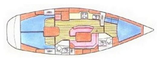 Sailboat Jeanneau Sun Odyssey 42.2 Boat design plan