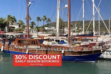Hyra båt Guletbåt Turkish Gulet Builder Ketch Bodrum