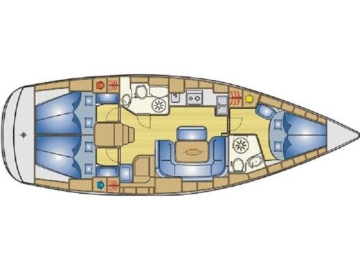 Sailboat BAVARIA 39 CRUISER Boat design plan