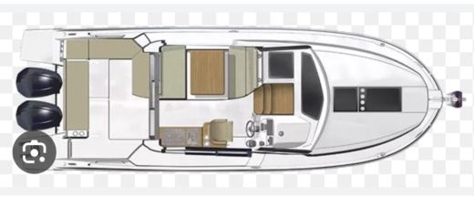 Motorboat Jeanneau Nc37 Plattegrond van de boot