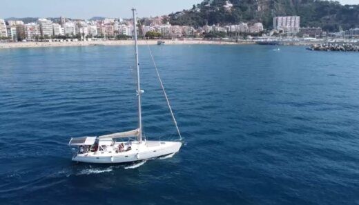 Sailboat Beneteau Oceanis Planimetria della barca