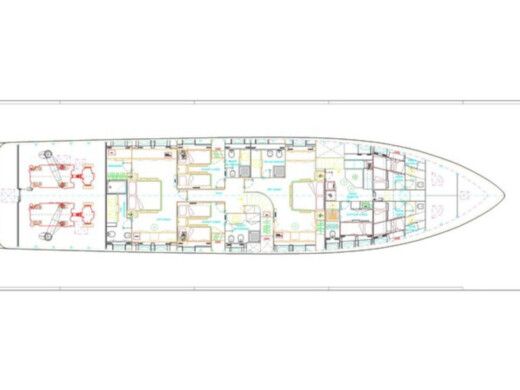 Motor Yacht Falcon 115 Boat layout