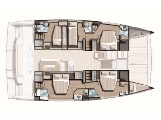 Catamaran Bali 4.8 Plan du bateau