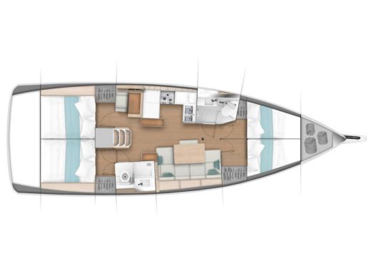 Sailboat Jeanneau Sun Odyssey 440 Boat design plan