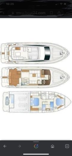 Motor Yacht Ferretti Ferretti 510 fb luxe yacht Boot Grundriss