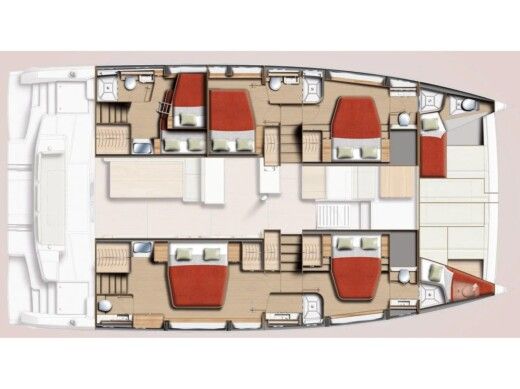 Catamaran Bali - Catana Bali 5.2 Lady M Boot Grundriss