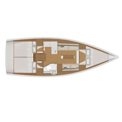 Sailboat DUFOUR 360 GL boat plan