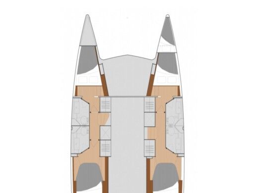 Catamaran  Isla 40 boat plan