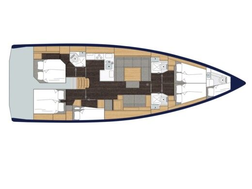 Sailboat Bavaria Bavaria C50 boat plan