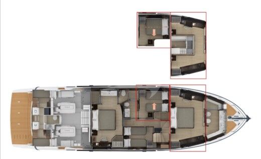 Motor Yacht Absolute Navetta 68 Boat layout