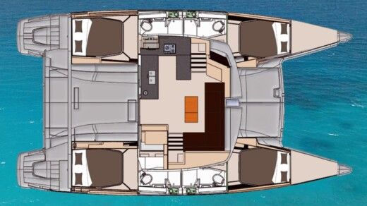 Catamaran Fountaine Pajot Helia 44 boat plan