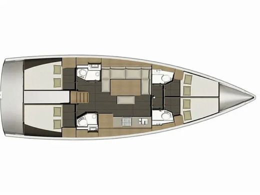 Sailboat Dufour Dufour 460 Gl Boat layout