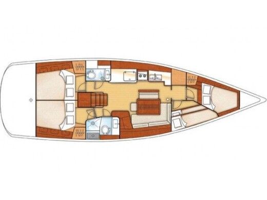 Sailboat  Oceanis 46 boat plan