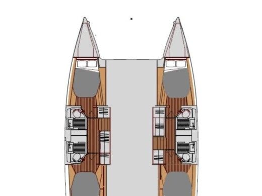 Catamaran Fountaine Pajot Astréa 42 boat plan