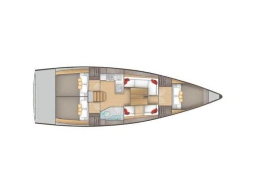 Sailboat  Salona 380 boat plan