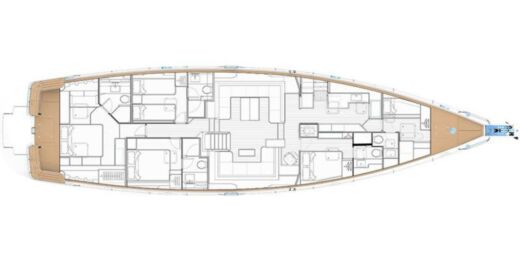 Sailboat Oyster 825 Boat design plan