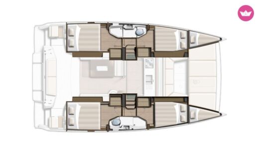 Catamaran Bali Catsmart Boat layout