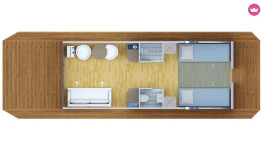Houseboat Nautilus Hausboote Nautino maxi 2 - führerscheinfrei boat plan