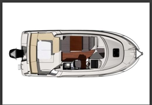 Motorboat Jeanneau Merry Fisher 755 Plattegrond van de boot
