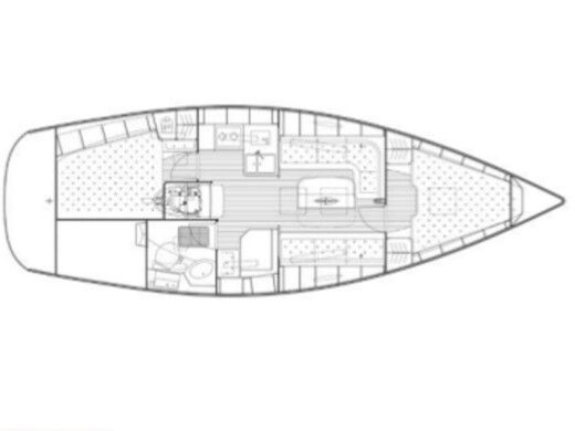 Sailboat Bavaria Bavaria 34 Cruiser Boat layout