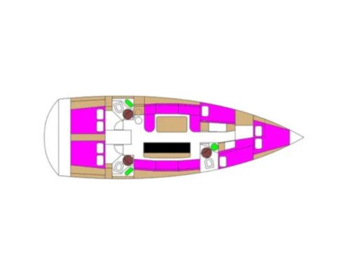 Sailboat D&D Kufner 50 Plano del barco