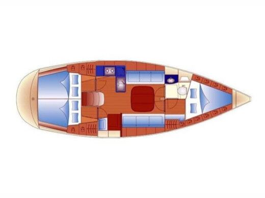 Sailboat  Bavaria 36 Cruiser boat plan