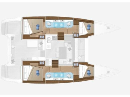 Catamaran Lagoon Lagoon 40 boat plan