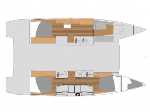 Catamaran  Elba 45 Owner Version boat plan