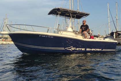 Verhuur Motorboot Kelt White Shark 205 Roses