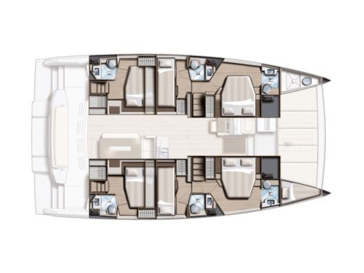 Catamaran Bali - Catana Bali 4.8 Boat design plan