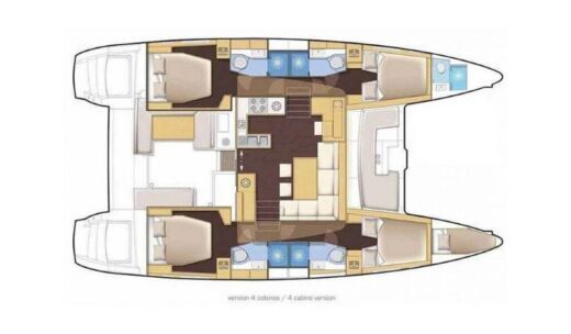 Catamaran Lagoon 46 Boat design plan