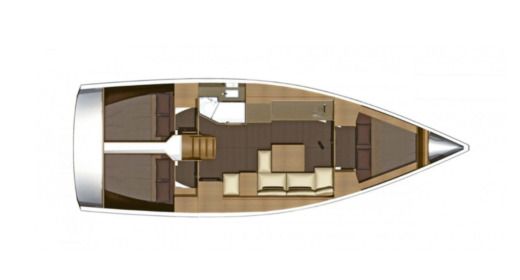 Sailboat Dufour  382 GL boat plan