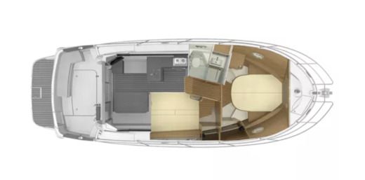 Motor Yacht Beneteau Antares 11 Boot Grundriss