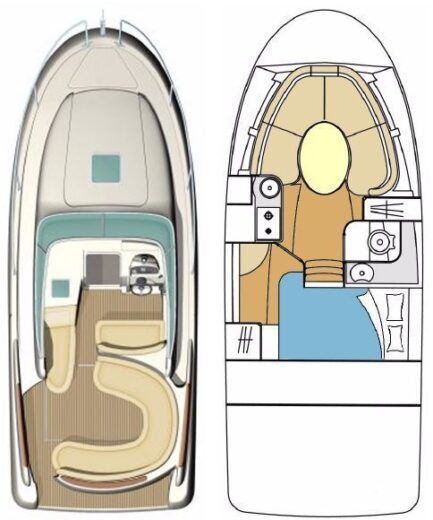 Motorboat Jeanneau Leader 805 Boat design plan