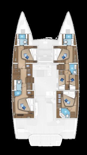 Catamaran Lagoon LAGOON 55 boat plan